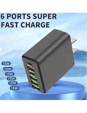 Cargador pared Hotshot USB tipo A + USB tipo C