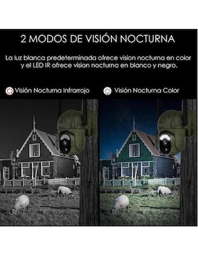 Cámara solar 4G de seguridad Ventdepot inalámbrica HD con capacidad para grabar visión nocturna para interior y exterior