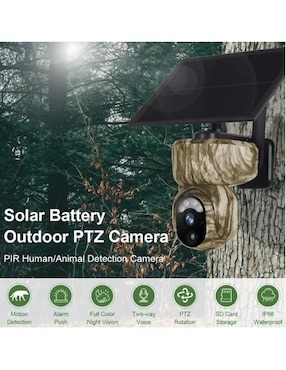Cámara solar 4G de seguridad Ventdepot inalámbrica HD con capacidad para grabar visión nocturna para interior y exterior