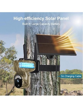 Cámara solar 4G de seguridad Ventdepot inalámbrica HD con capacidad para grabar visión nocturna para interior y exterior