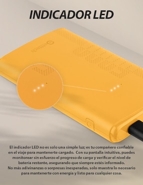 Batería portátil GETTTECH 5000 mAh GBN-E5KCS-01