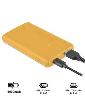 Batería portátil GETTTECH 5000 mAh GBN-E5KCS-01