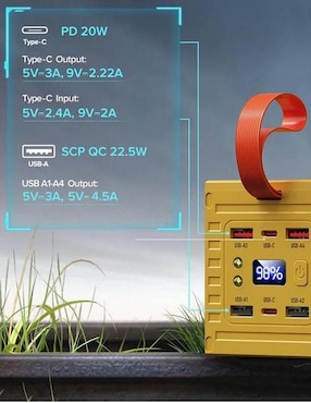 Batería portátil HOTSHOT 60000 mAh MXLCH-001