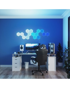 Set expansión de paneles LED smart Nanoleaf Shapes Hexagonos 3 piezas NL42-0001HX-3PK