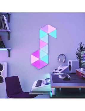 Set expansión de paneles LED smart Nanoleaf Shapes Triangulos 3 piezas NL47-0001TW-3PK