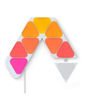 Set de paneles LED smart Nanoleaf Shapes mini triangulos 9 piezas NL48-0003TW-9PK