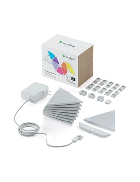 Set de paneles LED smart Nanoleaf Shapes mini triangulos 9 piezas NL48-0003TW-9PK