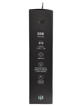 Cargador pared STF de 65 W USB tipo C GaN