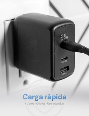 Cargador pared STF de 65 W USB tipo C GaN