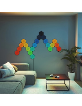 Set expansión de paneles LED smart Nanoleaf Shapes Hexagonos 3 piezas NL42-0101HX-3PK