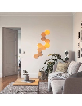 Set expansión de paneles LED smart Nanoleaf Elements Hexagonos 3 piezas NL52-E-0001HB-3PK