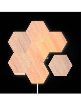 Set de paneles LED smart Nanoleaf Elements Hexagonos 7 piezas NL52-K-7003HB-7PK