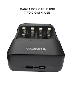 Cargador de pilas Uniross de 30 W Lightning + Usb Tipo C UCU004A