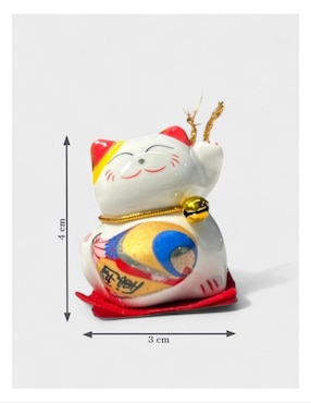 Figura decorativa de gato Cm-Top de cerámica