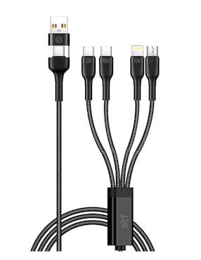 Cargador pared STF de 100 W USB + USB tipo C Gan Ultra Rápida