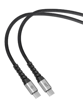 Cargador pared STF de 65 W USB + USB tipo C Carga Ultra Rápida Gan Trenzado
