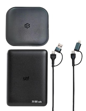 Batería portátil STF de 25 W USB + USB tipo C Gan y Power Bank ltra Rápida