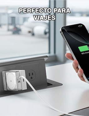 Cargador pared sharge de 65 W USB + USB tipo C
