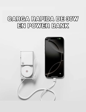 Batería portátil Sharge 10000 mah Retractable 3-in-1 Power Bank