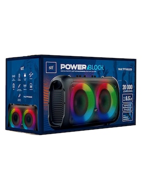 Bocina portátil Stf Power Block alámbrica e inalámbrica