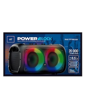 Bocina portátil Stf Power Block alámbrica e inalámbrica