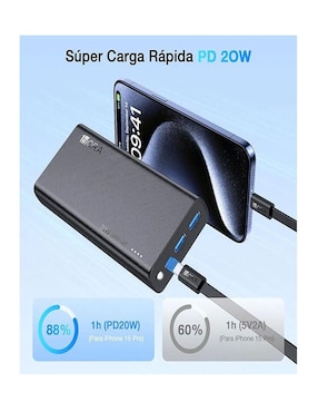 Batería portátil 1Hora 20000 mAh GAR158