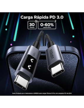 Cable USB C Ugreen a tipo USB C de 1 m