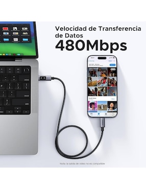 Cable USB C Ugreen a tipo USB C de 1 m