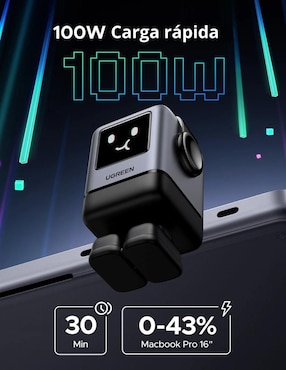 Cargador pared Ugreen de 100 W USB + USB tipo c