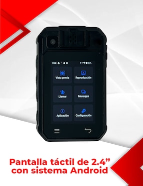 Cámara corporal de seguridad con visión nocturna Secucore inalámbrica 2K 120° con capacidad de grabar para exterior
