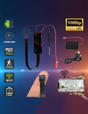 Cámara Wi-Fi de seguridad Comerliv inalámbrica Full HD 60° con visión nocturna para interior