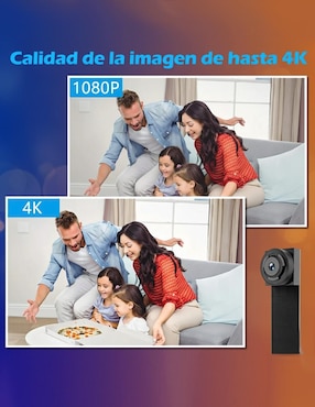Cámara Wi-Fi de seguridad Comerliv inalámbrica Full HD 60° con visión nocturna para interior