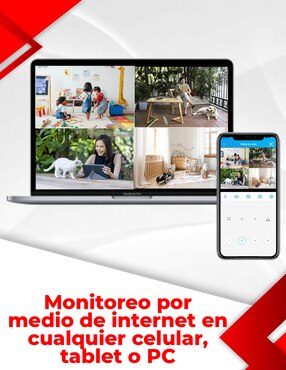 Cámara de seguridad Secucore Alámbrica 2K 70° con capacidad de grabar y visión nocturna para interior y exterior