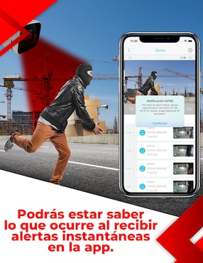 Cámara de seguridad Secucore Alámbrica 2K 70° con capacidad de grabar y visión nocturna para interior y exterior