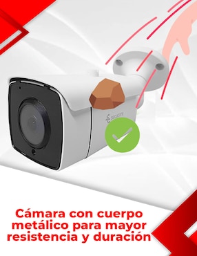 Cámara de seguridad Secucore Alámbrica 2K 70° con capacidad de grabar y visión nocturna para interior y exterior