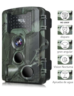 Cámara de seguridad Gogo Electronics modelo PR1000 Full HD 120° con capacidad para grabar para exterior