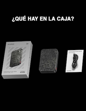 Batería recargable Sharge 10000 mAh CarbonMag 10k