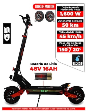 Scooter eléctrico Bikeon G5 2025
