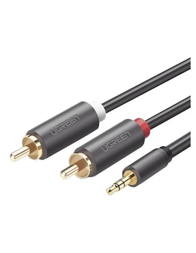 Cable USB auxiliar 3.5 mm Ugreen a tipo RCA de 3 m