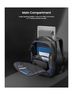 Mochila con portalaptop Tomtoc Voyage impermeable unisex