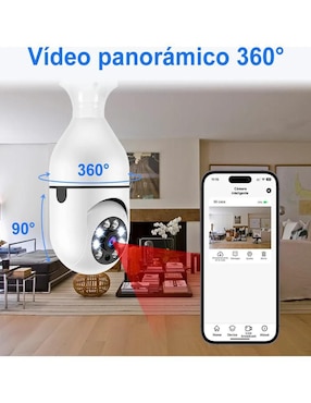 Cámara Wi-Fi de seguridad Belug alámbrica Full HD 360° visión nocturna para interior