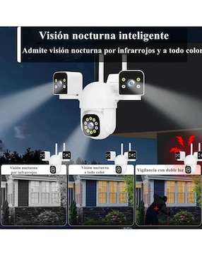 Cámara wi-fi de seguridad Belug alámbrica 4K/UHD 360 con capacidad de grabar para exterior