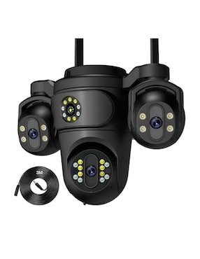 Cámara wi-fi de seguridad Belug alámbrica HD 360° con capacidad de grabar para exterior