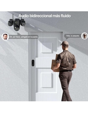 Cámara wi-fi de seguridad Belug alámbrica HD 360° con capacidad de grabar para exterior