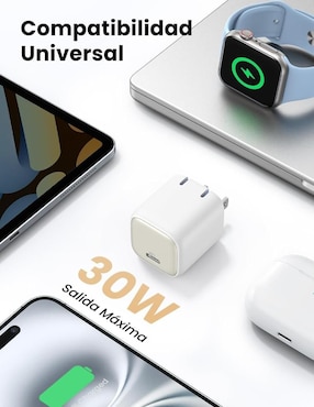 Cargador pared Ugreen de 30 W USB tipo C 15329B