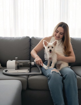 Kit de aseo y aspiradora para mascota Poli Pets de 300 W