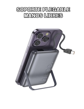 Batería portátil hoco 10000 mAh Q43 Clever Dual Silver