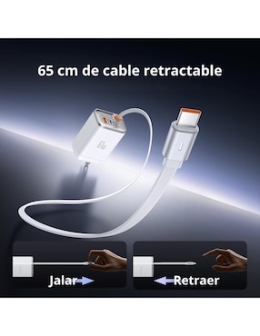 Cargador pared Mcdodo de 67 w usb + usb tipo c GaN 3 en 1