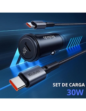 Cargador auto Mcdodo de 30 w usb tipo c CC-7493