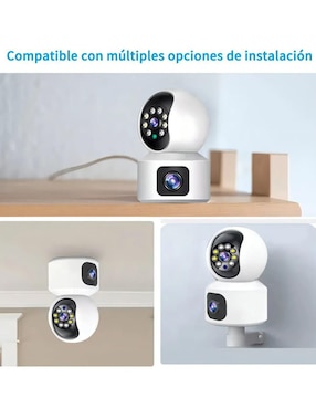 Cámara Wi-Fi de seguridad Belug alámbrica Full HD 360° con capacidad de grabar para interior y exterior